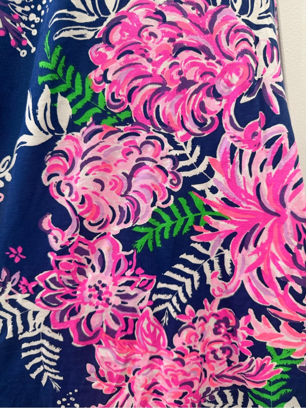 Lilly Pulitzer Aleece Dress Size Medium Oyster Bay Navy Ruffle Your Feathers - Picture 3 of 13